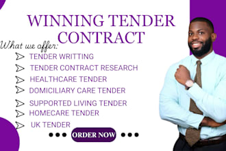 bid uk tender and win for homecare it supported living, and healthcare proposal