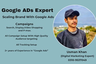 manage the google ads accounts ecommerce and lead gen