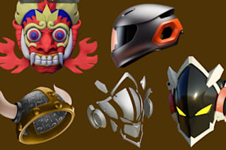 sculpt 3d cosplay armor model pepakura 3d helmet halloween mask for 3d printable