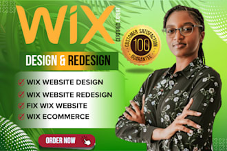 design wix website, redesign or wix landing page design