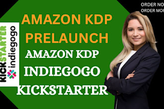 do amazon kdp book prelaunch using indiegogo