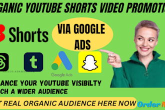 do organic youtube shorts video promotion by setting up campaign advertisement