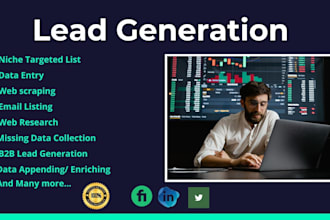 do targeted lead generation b2b lead ,data enrichment, email list building