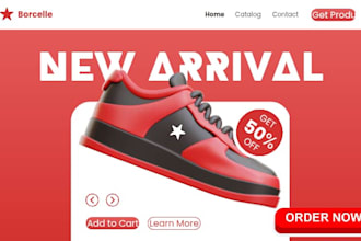design a professional website ads, header, web images