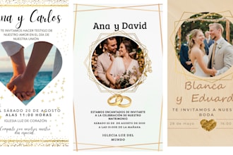 design the invitations for you party , wedding, baby shower