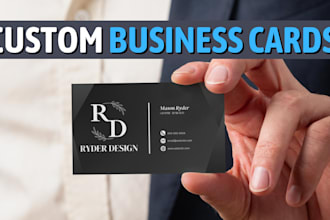design a simple, modern business card for your business
