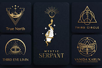 do sacred geometry, mystical, yoga, spiritual, custom logo