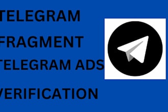 fragment verification account and successful telegram ads for telegram growth