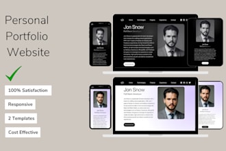 do personal portfolio website, portfolio resume using react tailwind css vite
