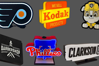 design 3d lightbox keychain model neon box light box 3mf text for 3d printing