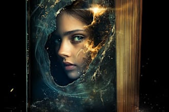 do fantasy book cover design, thriller book cover