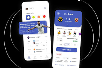 build sport bet app, football bet app, live score app