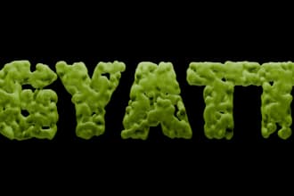 create custom bubble or goo text
