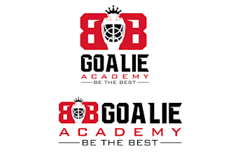 design unique hockey goalie academy logo