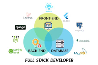 do website development as full stack web developer, front end, backend developer