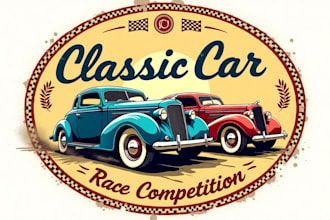 create amazing car racing logo with creative concepts