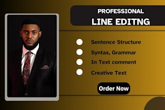 professionally line edit, proofread, and critique your book or writing