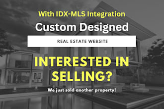 design a real estate website with idx on wordpress, wix, or squarespace