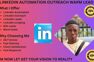 do linkedin outreach and marketing to generate warm leads