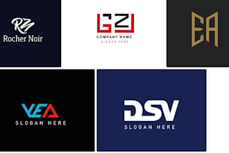 design creative text based wordmark or lettermark logo