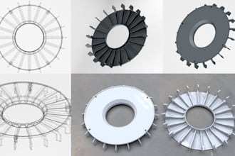 create a hard surface model cnc industrial design 3d part cad model in fusion360