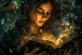 realistic digital rendering with lifelike textures for your fantasy book cover