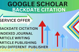 do research writing, increase your citation google scholar backdated citations