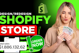 shopify store design, redesign shopify store, shopify dropshipping store