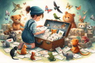 draw children book illustrations and kids cover illustration