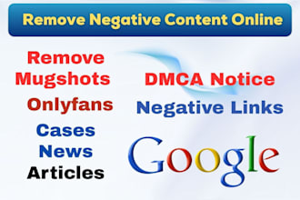help you remove mugshots cases articles news delete negative links on google