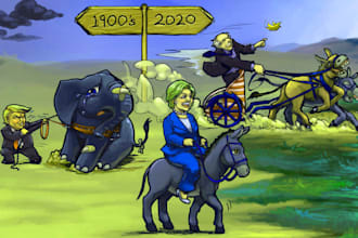 make  political and editorial cartoons