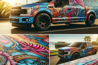 do professional vehicle wrap design, van wrap design