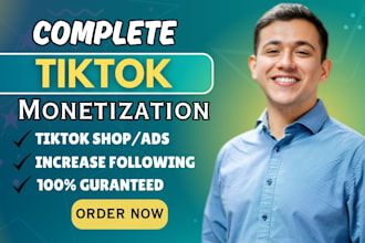 complete tiktok account monetization