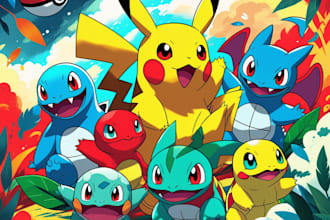 create pokemon fan art