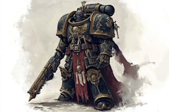 draw warhammer miniatures for your needs