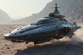 draw a spaceship or vehicle design