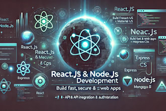 develop a scalable react js frontend with a node js backend