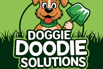 do a cartoon animal pet logo design for your brand or shop