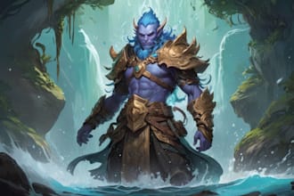 draw splash art and fantasy concept art dnd illustrations