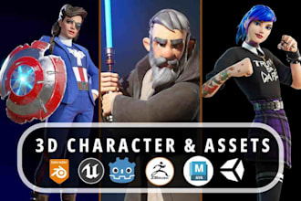 make 3d character modeling texture rigging stylized game design cinema 4d unity