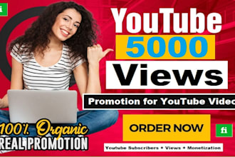 bring in fastest 5000 youtube views very high quality
