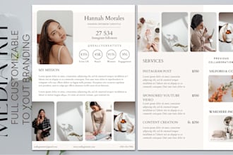 professional media kit design press kit brand kit beauty kit
