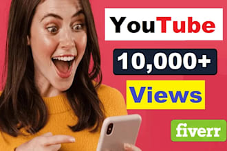 bring in fastest 10,000 youtube views very high quality