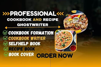 be your cookbook writer cookbook design cookbook formatting food recipes ebook