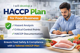 develope haccp plan for food business