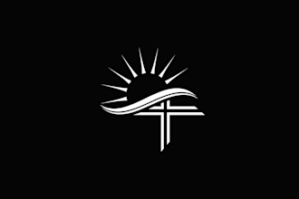 make modern religious church logo design in 12 hours
