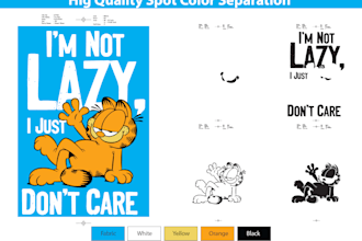 do professional screen printing color separation lightning fast