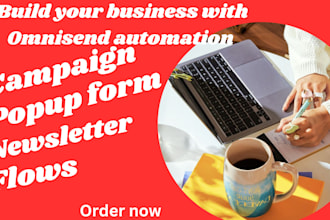 omnisend automation flows template  omnisend landing page and popup newsletter