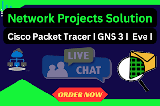do the network projects in cisco packet tracer