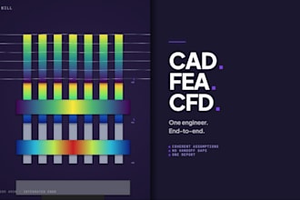 do fea, cad and dfm design in abaqus and solidworks